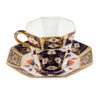 Octagonal Teacup & Saucer