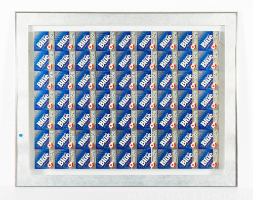 Labatt Blue/Blue Jay's Uncut Sheet of Labels
