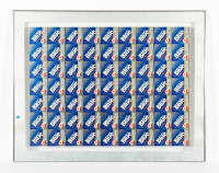 Labatt Blue/Blue Jay's Uncut Sheet of Labels