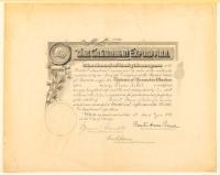 Diploma of Honourable Mention - The Columbian Exposition 1894