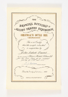 Silver Medal Certificate - The Brewing, Bottling & Allied Trades Exhibition 1960