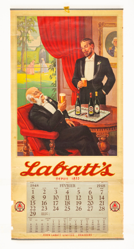 Labatt's French Calendar for 1948