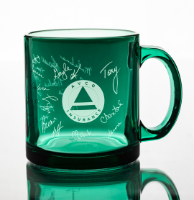 Green Glass Avco Insurance Mug