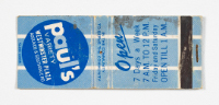 Paul’s Variety Matchbook