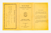 Report Book, Sacred Heart Commercial School