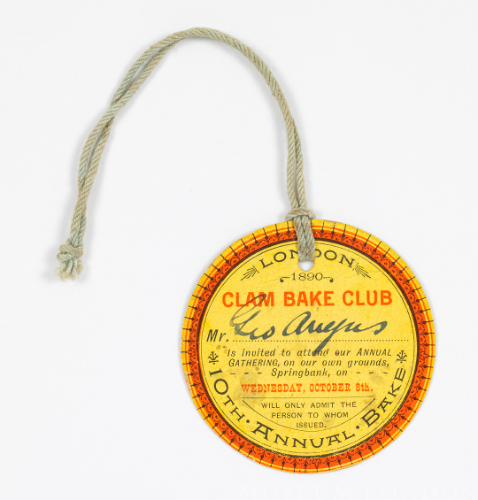 Clam Bake Club, 1890