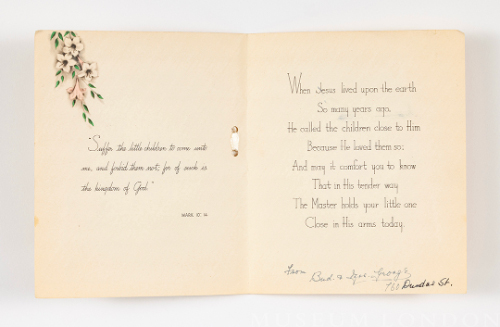 "With Sympathy in the Loss of your Little One"