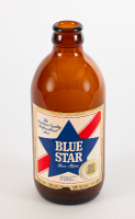 341 ml "Blue Star" stubby beer bottle