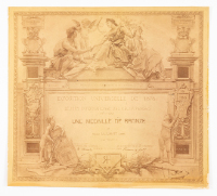 Exposition Universelle de 1878, Une medaille de Bronze a Monsieur J. Labatt