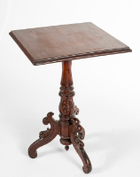 Side Table with Pedestal Base