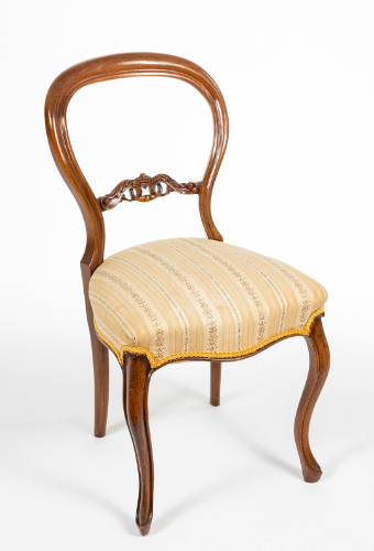Victorian Balloon-Back Side Chair