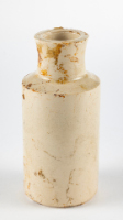 Small Beige Ceramic Bottle