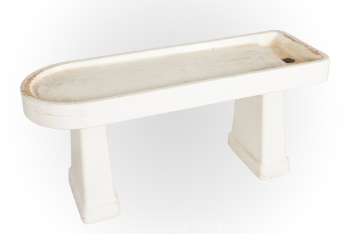 White Ceramic Autopsy Table