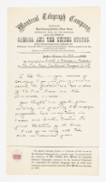 Souvenir Telegram: The Free Press Centennial Banquet, 1949