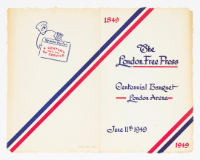 The Free Press Centennial Banquet, 1949