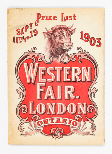 Sept. 11-19, 1903 Western Fair, London ON