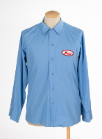 Pale Blue Long Sleeve Kellogg's Work Uniform Shirt