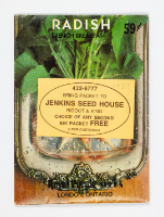Radish Seed Packet, Royal Purple Seeds