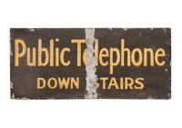 Telephone Sign (with frame)