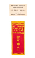 Dr. Paul Hauch, 1963 Pin and “Official” Ribbon
