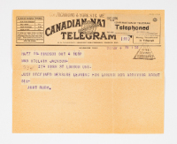 May 4, 1941, “Aunt Ruby on her way”