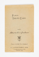 Floral Tribute Cards: Funeral of Patricia Ann Jackson