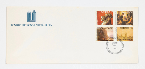 Envelope with Stamping "London Regional Art Gallery...", 1980