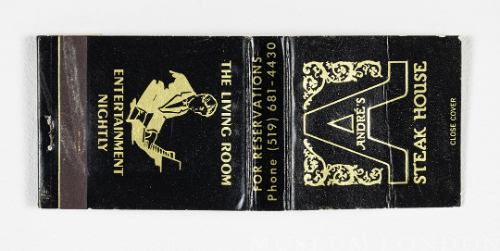 André’s Steak House Matchbook