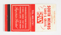 South Winds Sand and Gravel Matchbook