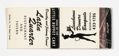 Latin Quarter Matchbook