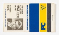 Re-Elect Gordon Walker, M.P.P, PC Party Matchbook