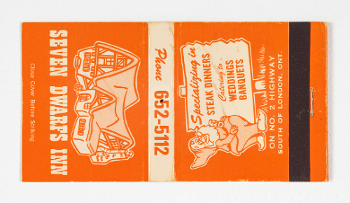 Seven Dwarfs Inn Matchbook