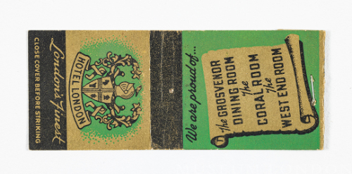 Hotel London Matchbook