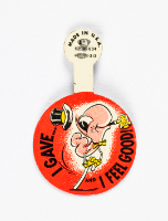Luke Worm “I gave… I feel good!” Pin