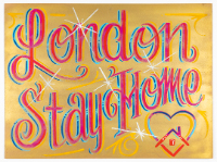 "London Stay Home" Pandemic Sign