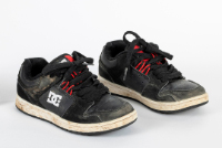 Pair of DC Sneakers, Black with Red Accents