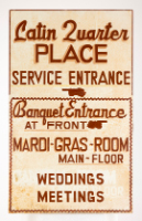 Latin Quarter Place Sign