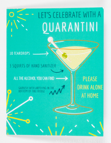 “Let’s Celebrate with a Quarantini…” Aly Lou Greeting Card