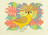 Sun Owl and Foliage