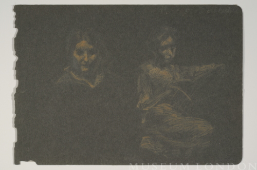 SKETCH OF TWO GIRLS
