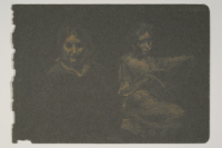 SKETCH OF TWO GIRLS