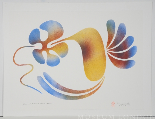 Hummingbird and Flower