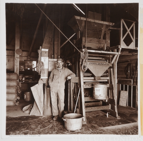 John Burrows at his Mill in Hampton, Ont.